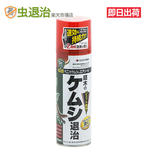 楽天市場 ベニカケムシエアゾール 450ml 住友化学園芸 庭木 花木の毛虫駆除 スプレー チャドクガ アメリカシロヒトリ マイマイガ アブラムシ 虫退治楽天市場店