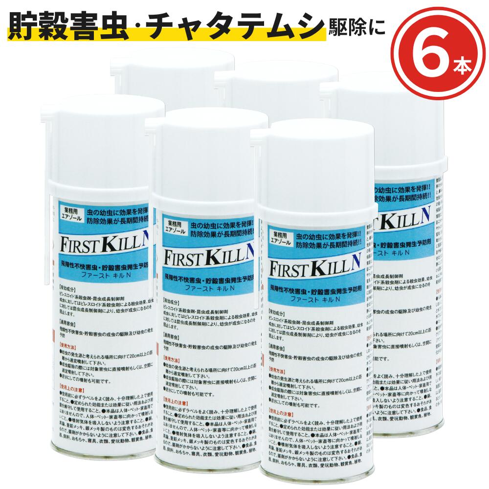まとめ買いもとめる6本 ファーストキルN 400ml×6本/\u003cBR\u003e斑点模様かた付ける用 メイガ・シバンムシ・\u003cBR\u003eチャタテムシ 生きかえる源・幼生追い出し \u003cBR\u003e労働者階級・御勤め用殺虫剤