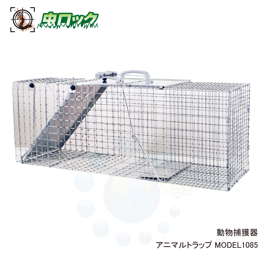 取り押さえる器 アニマルトラップ MODEL1085 害獣取り押さえる用 片くい違い 踏み段式 落とし穴 鼠 イタチ タヌキ打つ手 御勤め用 【貨物輸送無料】