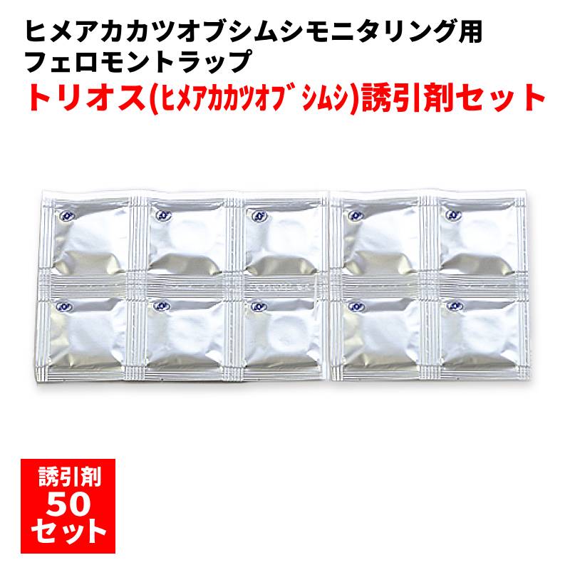 トリ雄（ヒメアカカツオブシムシ）引きずり込む剤（ルアー）50個入り口・入口 ほっつき歩く性貯穀害虫 モニタリング用フェロモン落とし穴