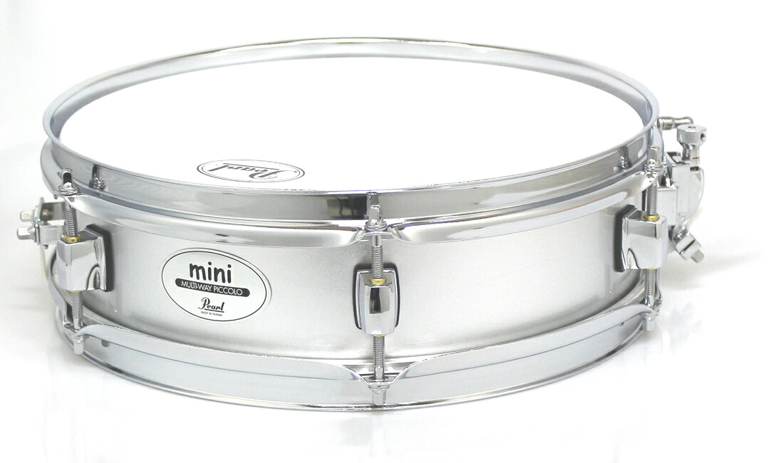 Pearl MINIスネアドラム MS1235S/C (12″ x3.5″):#55 シルバーフラッシュ パール ピッコロスネア|musicfarm