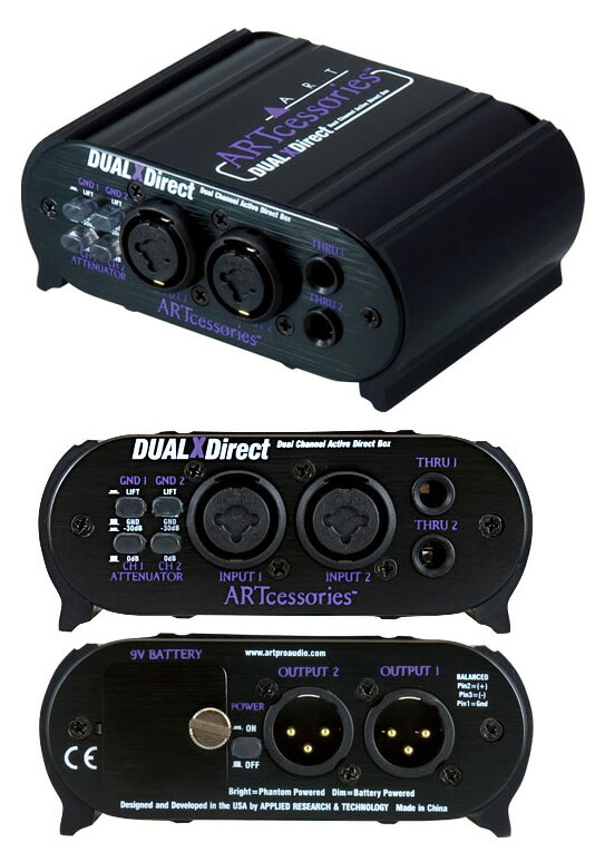 ART Dual X Direct デュアル・ダイレクトボックス (アクティブ)：ACDX｜musicfarm