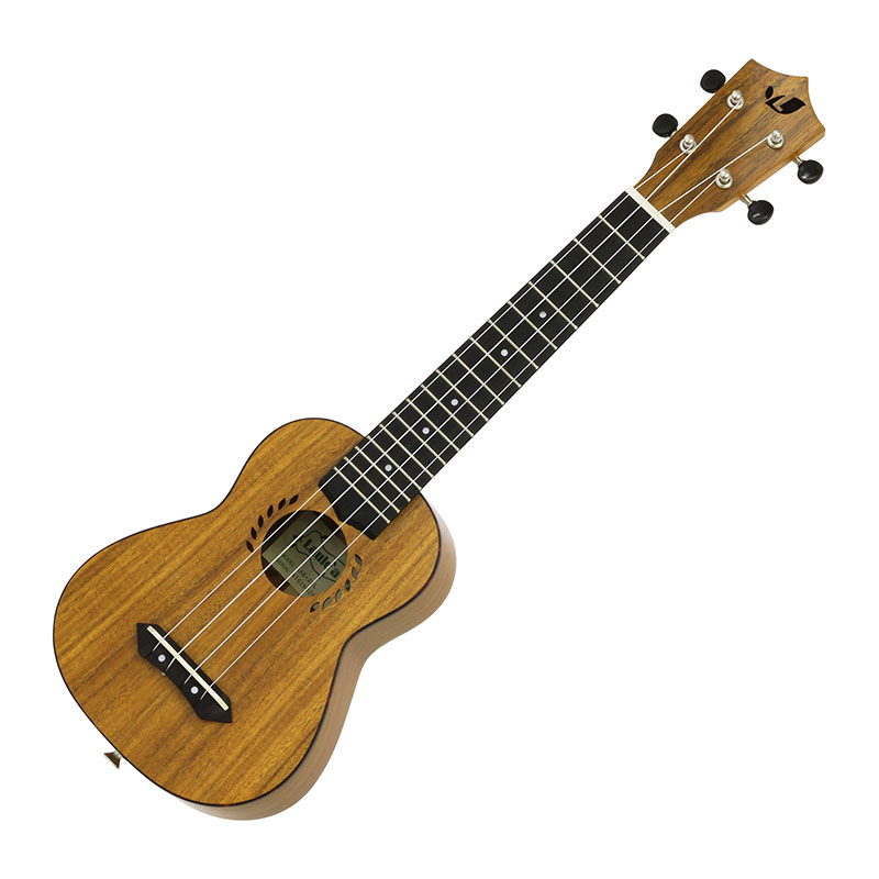 Laule'a LAK-2SL Koa Soprano, Long Neck ギグバック付