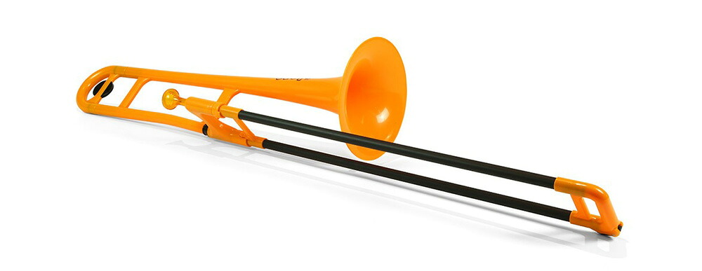 plnstruments pBone（ピー・ボーン）プラスチック製B♭テナートロンボーン PBONE1O/ORANGE｜musicfarm