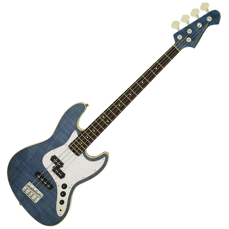 AriaProII エレキベース　STB-AE200 LRBL(Lorelei Blue) ギグバック付｜musicfarm