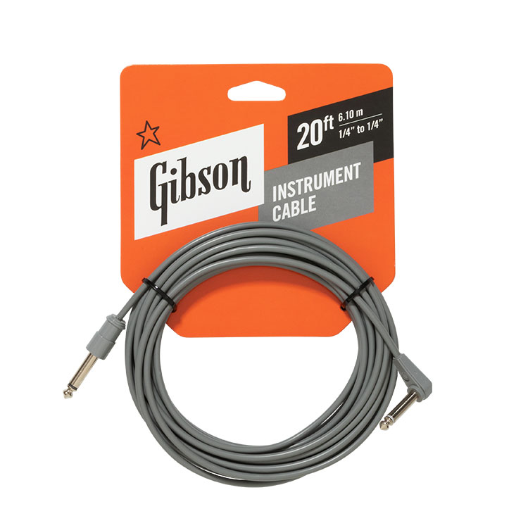 Gibson　Vintage Original Instrument ケーブル　CAB20-GRY　20 ft. (6メートル）S/L