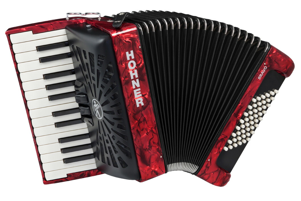 Hohner クロマチック・ピアノキー Bravo II 48 赤