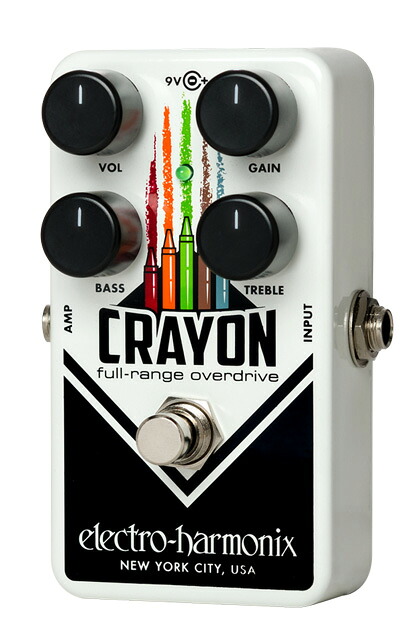 electro harmonix(エレクトロ・ハーモニクス) エフェクター オーバードライブ Crayon01(BK) Full-Range Overdrive｜musicfarm