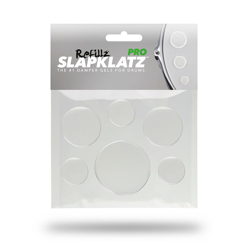 SlapKlatz Pro Refillz クリア ドラムミュート詰め替え用 国内外の人気