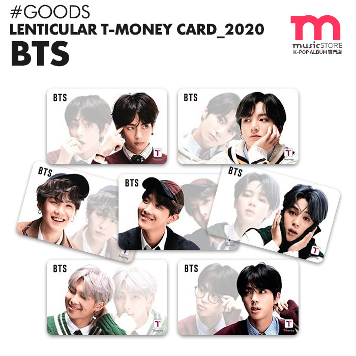 楽天市場 即日発送 Bts 防弾少年団 レンチキュラー T Money Card バンタン ティーマネー 韓国 交通カード 公式商品 ミュージックストア