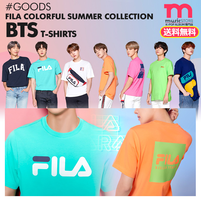 楽天市場 送料無料 Bts Fila Colorful Summer Tシャツ