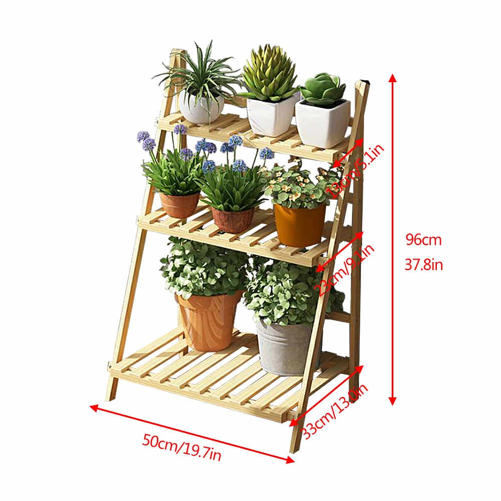 市場 木製 プランタースタンド 送料無料 植物棚 棚 室内 多肉植物 多肉 屋外 フラワースタンド 花棚 3段 ガーデンラック
