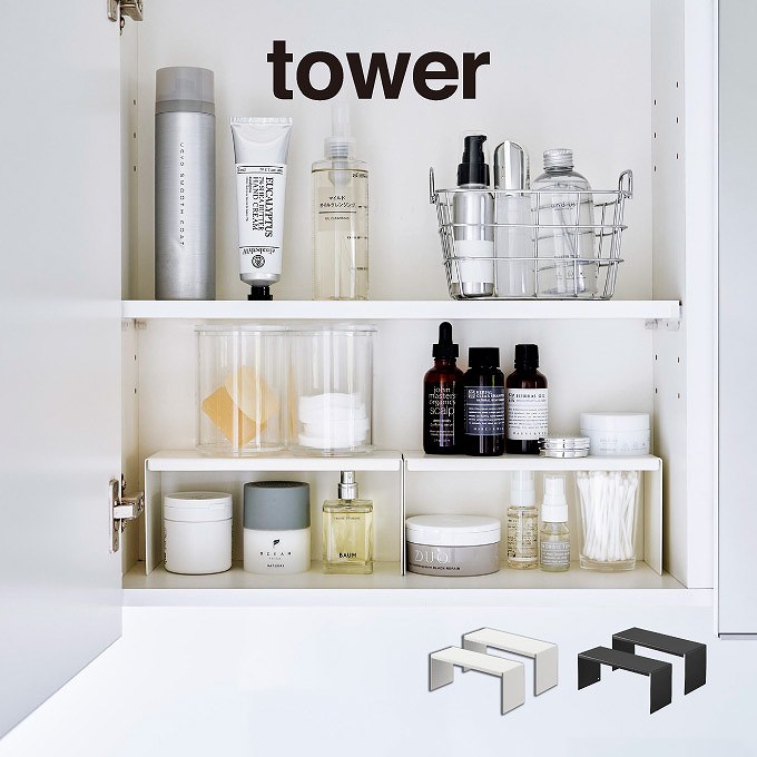 楽天市場】tower タワー 洗面鏡中収納ラック 2個組 4036 4037