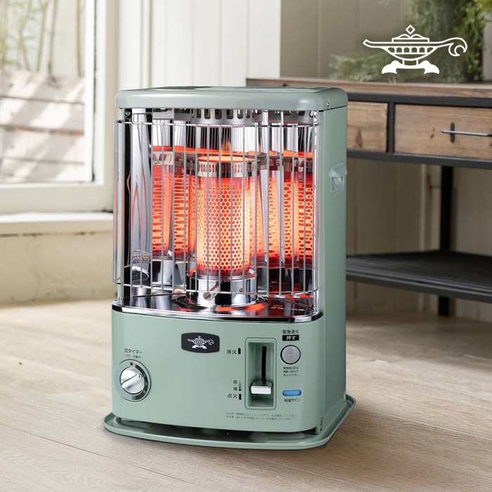 ストーブ 楽天市場】Aladdin アラジン タイマー付き石油ストーブ グリーン CAP