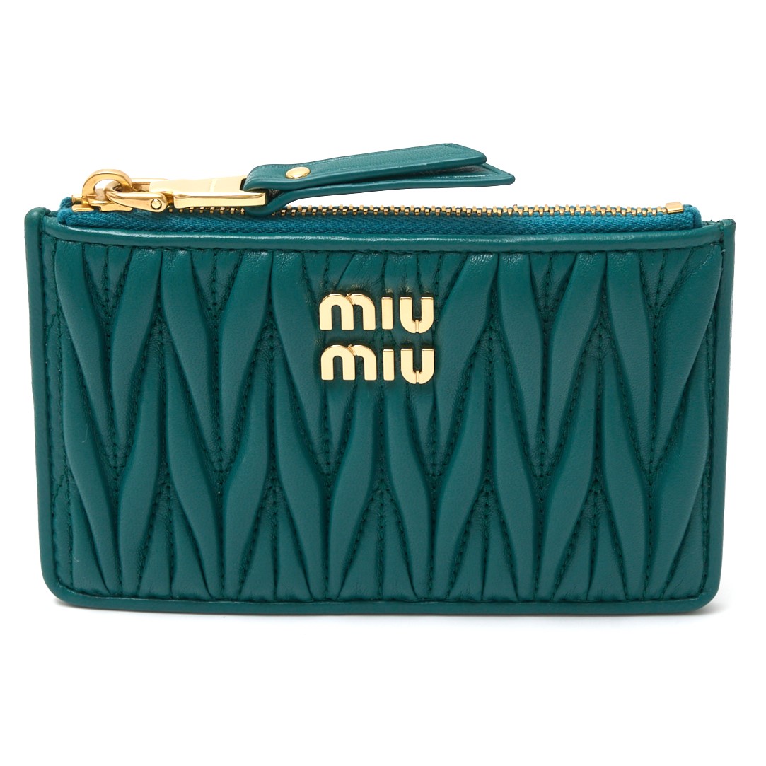 未使用 極美品 miu miu フラグメントケース コインケース RFID搭載 未使用 極美品 miu miu フラグメントケース コインケース RFID
