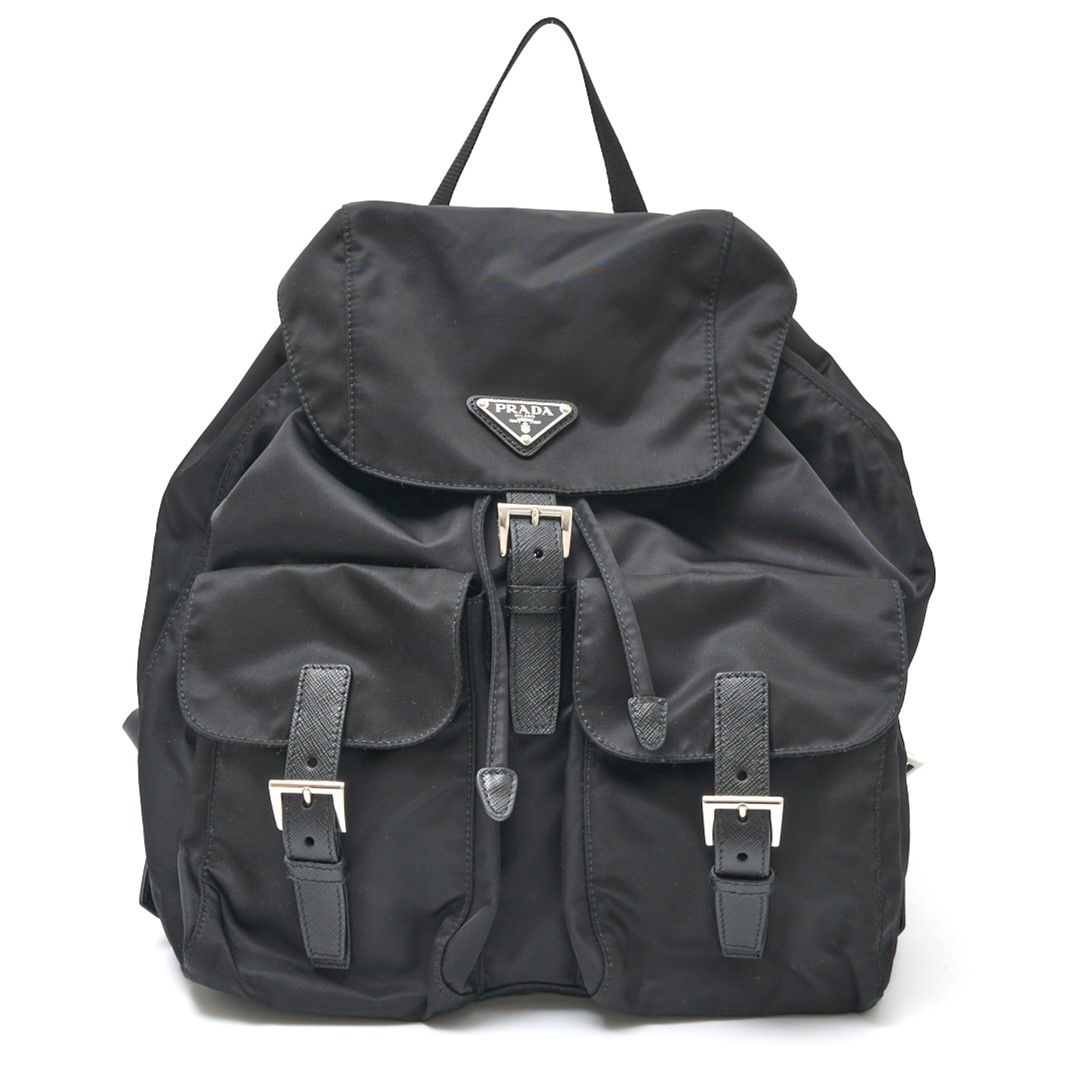 楽天市場】PRADA プラダ ポーチ付きバックパック 1BZ811 NERO ブラック