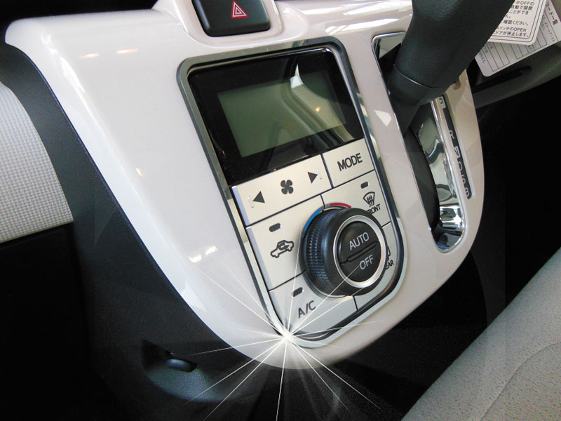 楽天市場 ダイハツ Move Canbus ムーブ キャンバス H28 9 専用 オートエアコンスイッチトリム クローム調 カーアクセサリー専門店 Dmmc