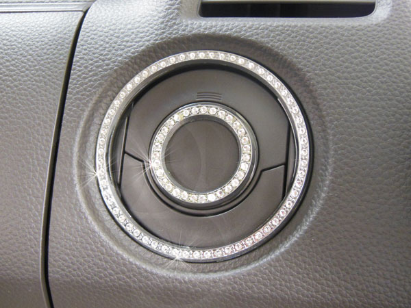ホンダ NBOX NBOX Custom エヌボックス エヌボックスカスタム H29.9～ 専用 エアーベントサイドリング 4pcs クリスタル DMMC