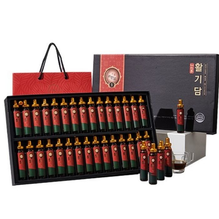麗源潭[リョウォンダム] 6年根紅参アンプル 20ml x 30本 (総容量 600ml) 【韓国製】【送料無料】
