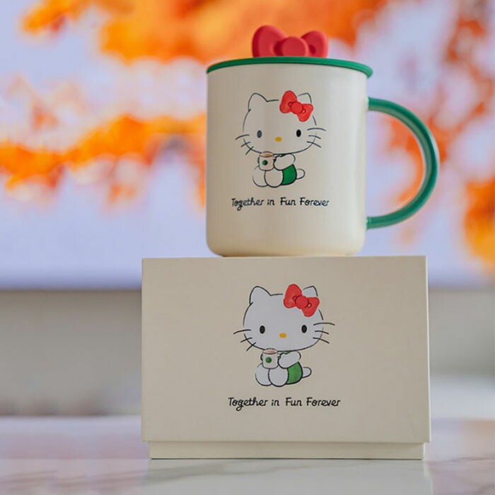 楽天市場】【送料無料】 スターバックス×ハローキティ リボン蓋