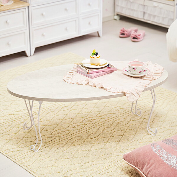 楽天市場】【P5倍！9日20時-16日1:59】【直送】猫脚折りたたみテーブル