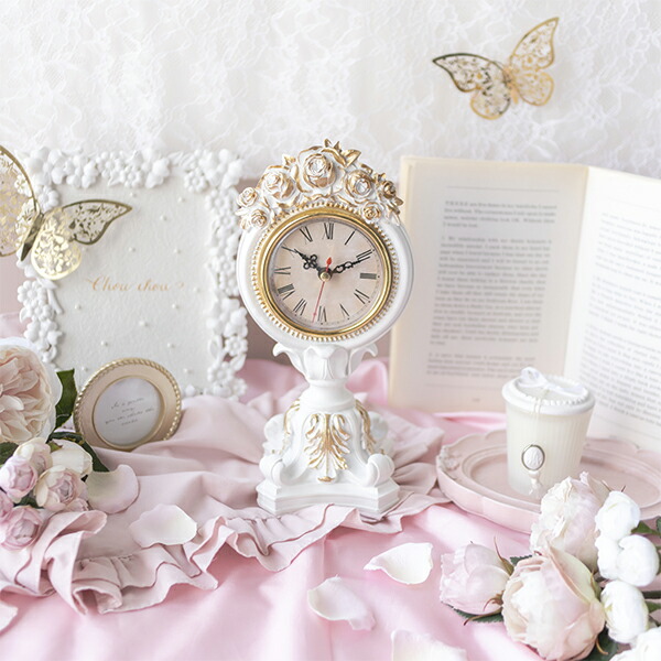 お城型の置時計 ピンク インテリア お城型の置時計 ピンク