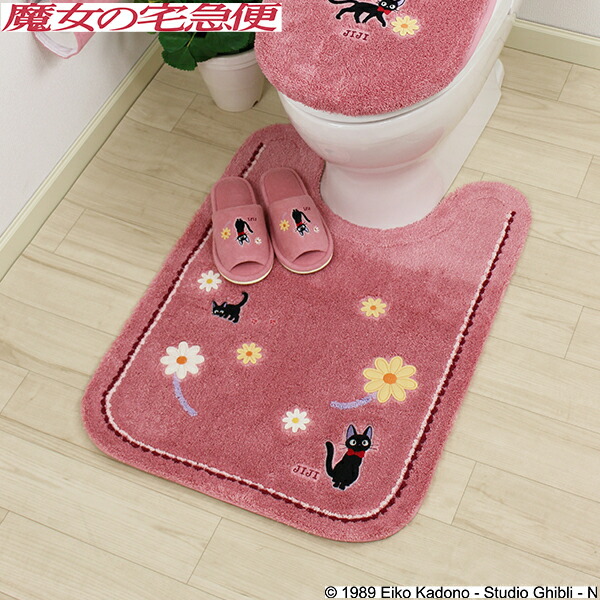 13時迄限定価格　トイレマット　セット　リボン柄　ピンク　お姫様系　姫　ラブリー 楽天市場】きらきらリボンのトイレ2点セット（兼用フタカバー