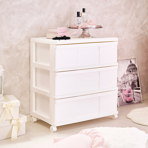 楽天市場】【P5倍！20日限定】【直送】深型収納ケース3段/2個