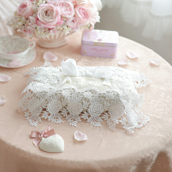 楽天市場】チュールリボンティッシュケースカバー｜姫系 かわいい