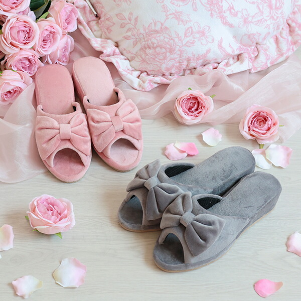 ❤️商談♥かかとまで可愛い♪美脚ヒールスリッパ❤️ローズカメリアリボン❤️ 楽天市場】【P5倍！20日-27日1:59】パンタフレ美脚ヒールスリッパ