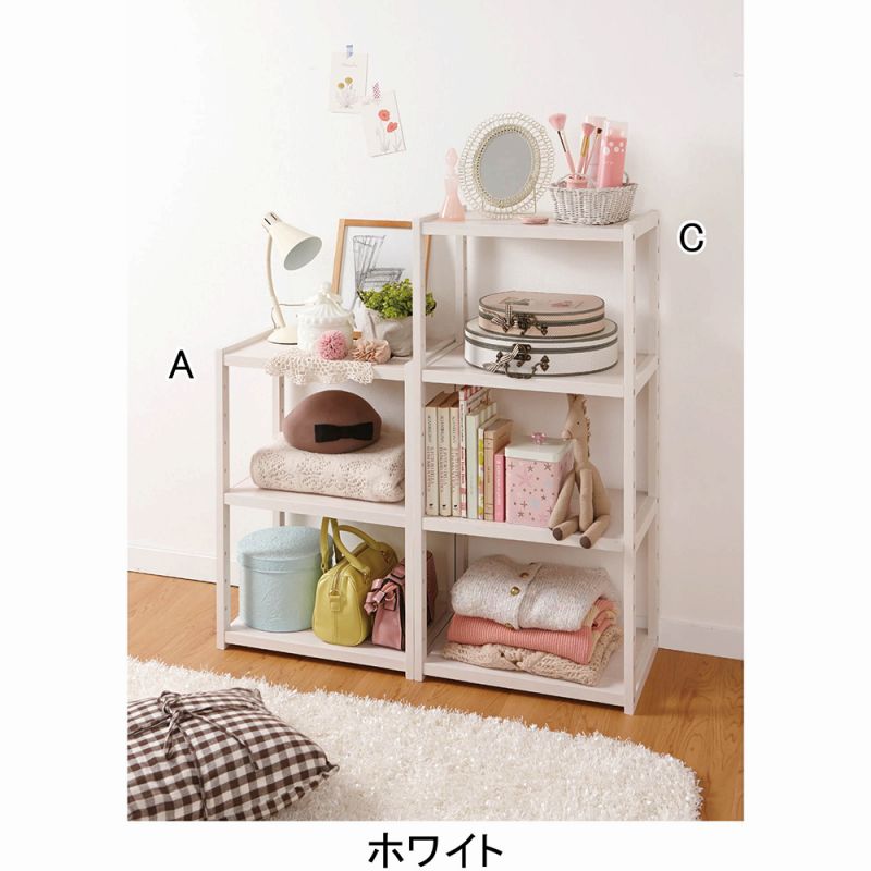 楽天市場】オープンラック 4段 フェミニン 姫系 アイアンフレーム 幅