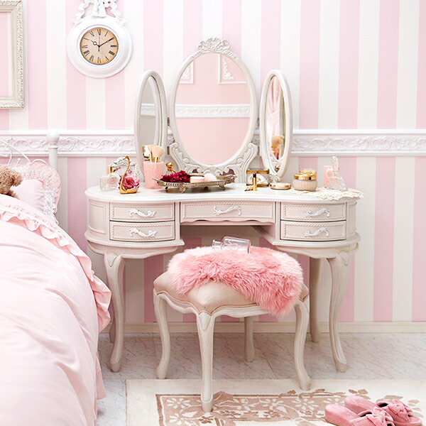 楽天市場 クラシカルドレッサー ａ Loire ロワール 姫系 かわいい 可愛い カワイイ 姫系家具 プリンセス 姫インテリア ロマンティック お姫様 おしゃれ 直送 ロマンティックプリンセス
