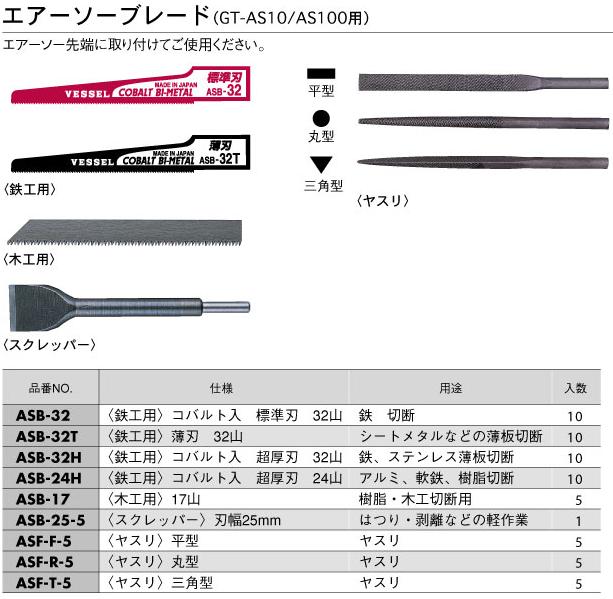 楽天市場】ベッセル(VESSEL) エアーソーGTAS10 GT-AS10 : ガレージマルシェ