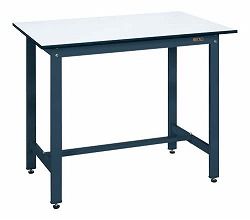 【直送】サカエ(SAKAE) 軽量立作業台KD 1200X750X900 本体ダークグレー ポリエステル天板ホワイト KD-49PD｜ガレージマルシェ