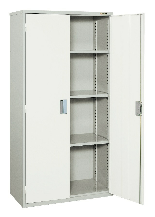 【直送】サカエ(SAKAE) 工具管理ユニット スチール両開き扉 900X450X1760 グレー KU-90A2GY 工具保管庫 両開き扉 大型収納 900&times;450&times;1760mm｜ガレージマルシェ