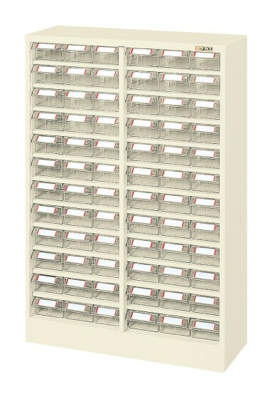 【直送】サカエ(SAKAE) ピックケース L-4:72個 600X223X880 L4-72W 部品収納ケース 小物整理 仕切り収納 600&times;223&times;880 収納数72個｜ガレージマルシェ 51,755円