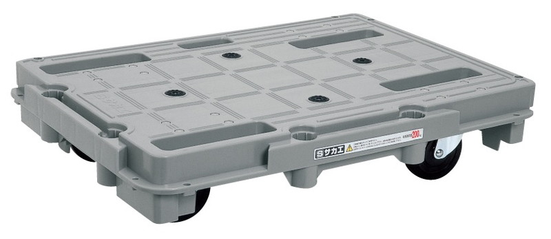 【直送】サカエ(SAKAE) 脂手押し車(スタッキング・繋ぎ合わせる遣りかた)4輪自在印字機 SCR-800 脂手押し車 工業プラント用 4輪自在 繋ぎ合わせる遣りかた スタッキング