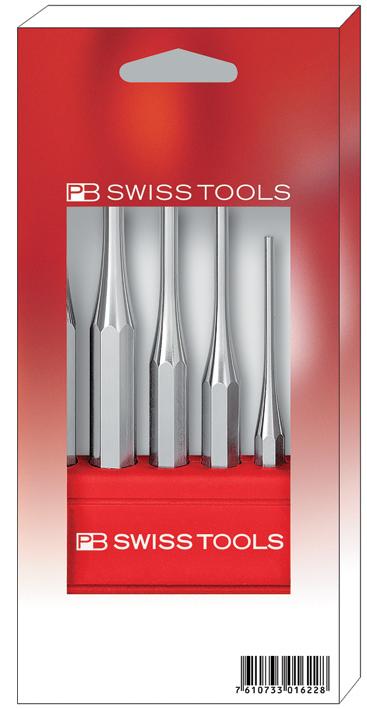 PB SWISS TOOLS 平行ピンポンチセット ホルダー付 品番：750BCN JAN