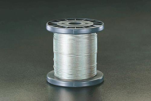 エスコ(ESCO) 4.0mm x100m/7x 7 ワイヤーロープ(ｽﾃﾝﾚｽ製) EA628SR-140｜工具屋のプロ 店