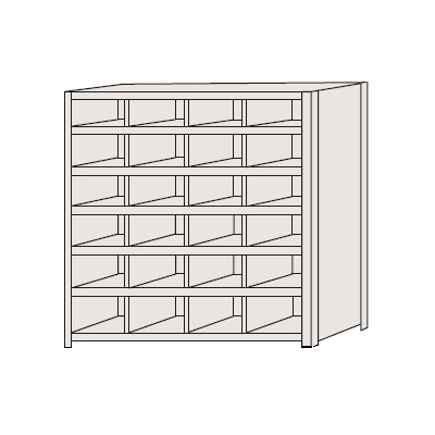 【直送】サカエ(SAKAE) 区分棚 NCAM710-406｜工具屋のプロ 店