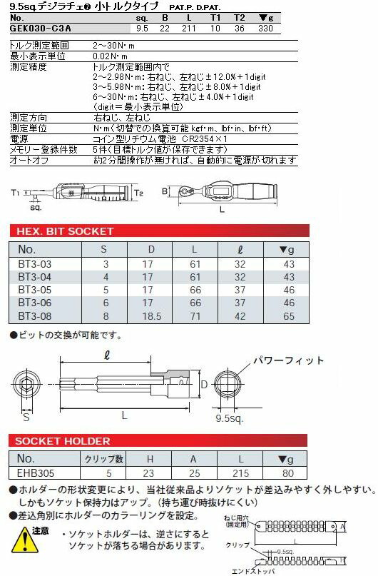 京都機械工具(KTC) 自動車専用工具 デジラチェ GEK085-W36