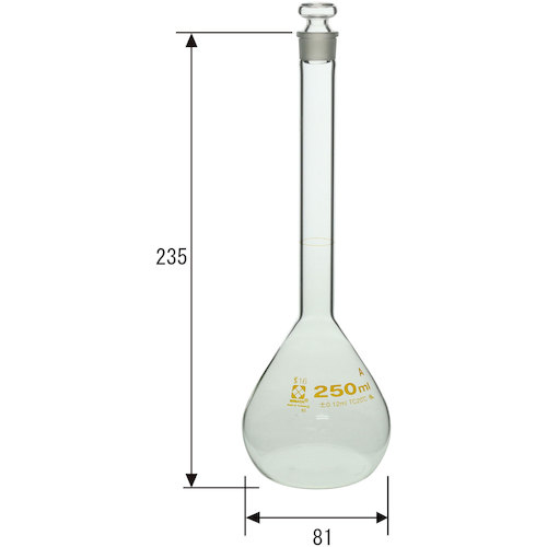 SIBATA(柴田科学)メスフラスコスーパーグレード250mL020060-250
