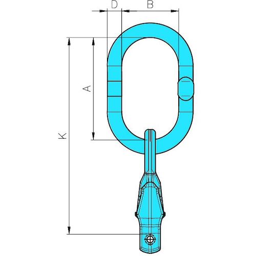 YOKE G100チェーン長調節サブリンク付マスターリンクGRABEX(1本吊