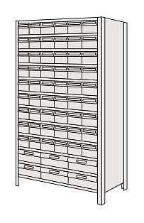 【6/5はP3倍】【直送】サカエ(SAKAE) 商いもの棚ＬＥＫ型脂ボックス席 LEK1122-60T