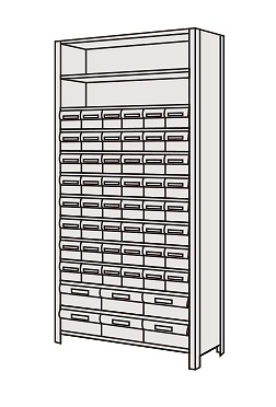 【6/5はP3倍】【直送】サカエ(SAKAE) 商いもの棚ＬＥＫ型脂ボックス席 LEK2123-54T