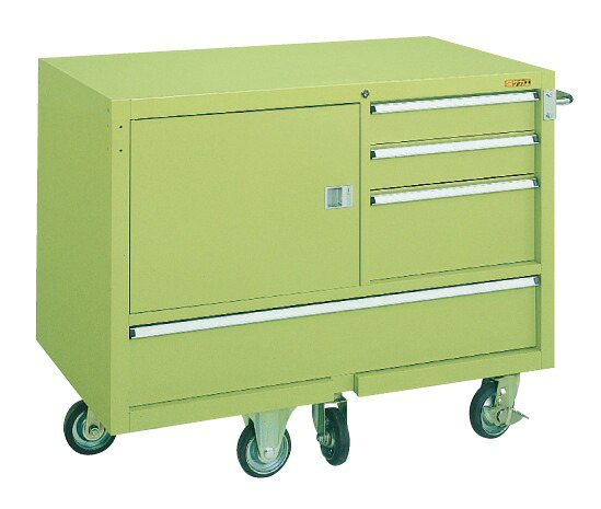 【直送】サカエ(SAKAE) キャビネットワゴン 1100X650X880 グリーン Q-22B｜工具屋のプロ 店