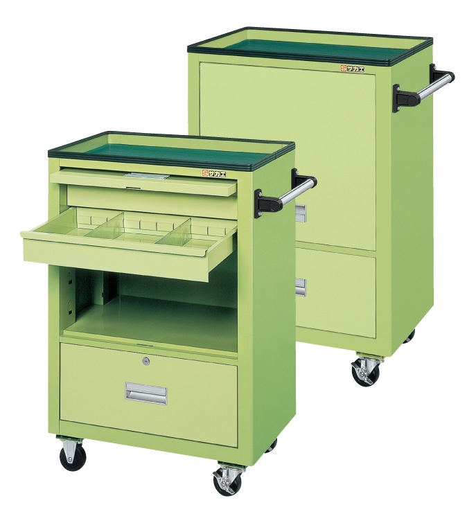 【直送】サカエ(SAKAE) エスエスワゴン 600X400X880 グリーン SS-B2N｜工具屋のプロ 店