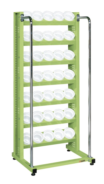 【直送】サカエ(SAKAE) ツーリングラック 小84個トレー無 670X575X1540 グリーン TLN-17EN｜工具屋のプロ 店