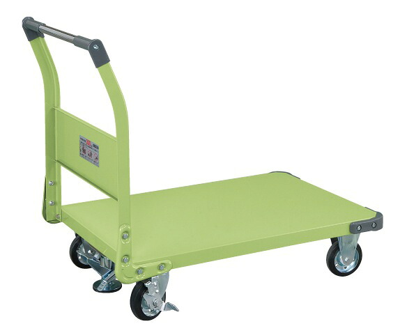 【直送】サカエ(SAKAE) 特製四輪車(固定ハンドルタイプ・フロアストッパー付) TAN-55F｜工具屋のプロ 店