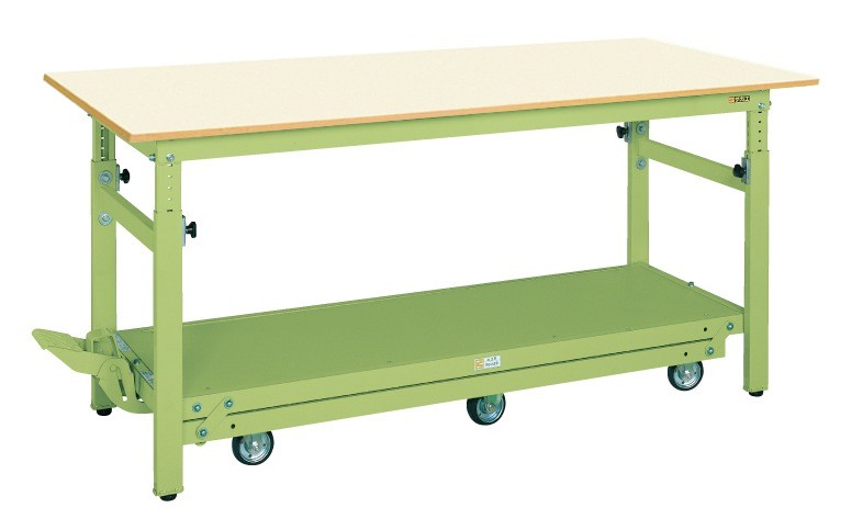 【直送】サカエ(SAKAE) ペダル昇降移動式作業台TKKタイプ(6輪車) TKK-187Q6PDIG｜工具屋のプロ 店